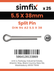 Simfix product label - 94A2055038-D