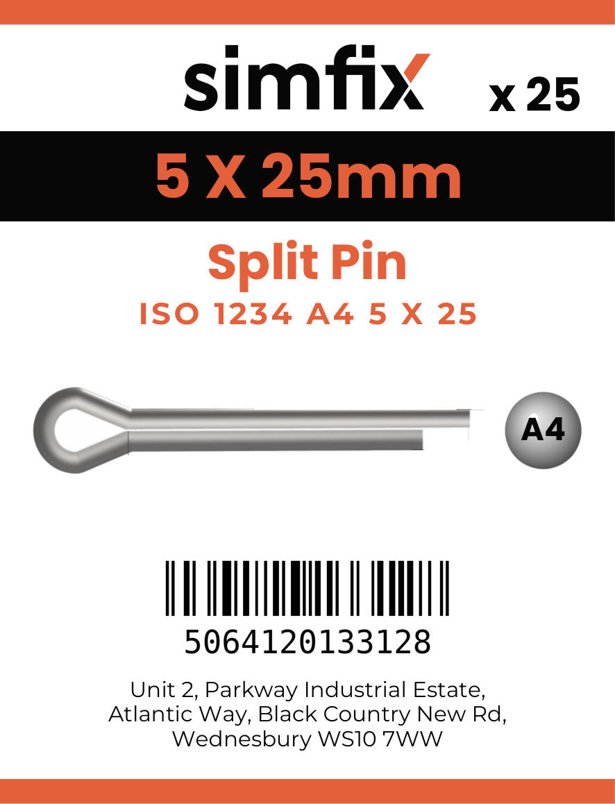 Simfix product label - 94A405025-D