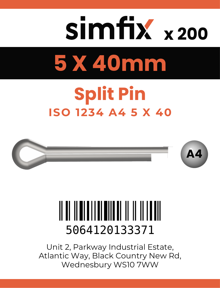 Simfix product label - 94A405040-T