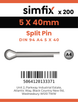 Simfix product label - 94A405040-T