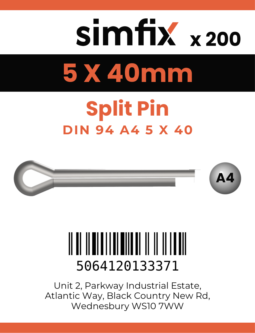 Simfix product label - 94A405040-T