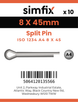 Simfix product label - 94A408045-D