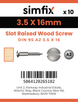 Simfix product label - 95A235016-D