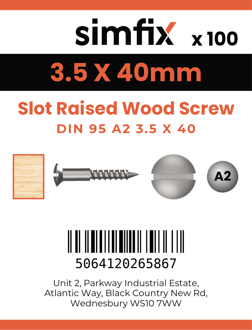 Simfix product label - 95A235040-D
