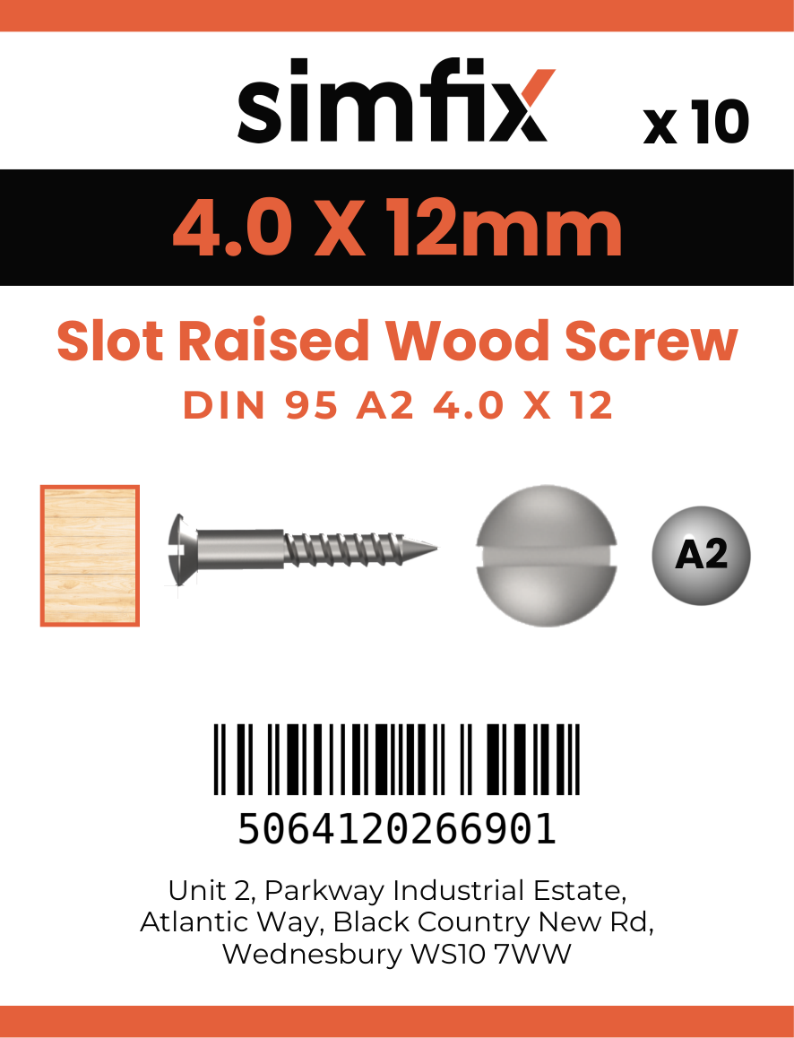 Simfix product label - 95A240012-D