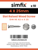 Simfix product label - 95A240025-D