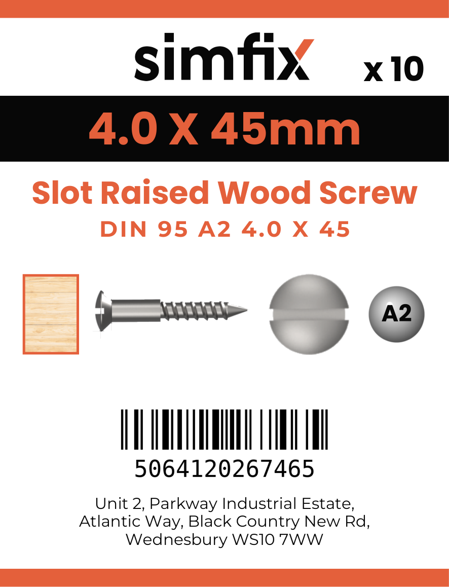Simfix product label - 95A240045-D