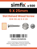 Simfix product label - 95A250025-T