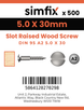 Simfix product label - 95A250030-T