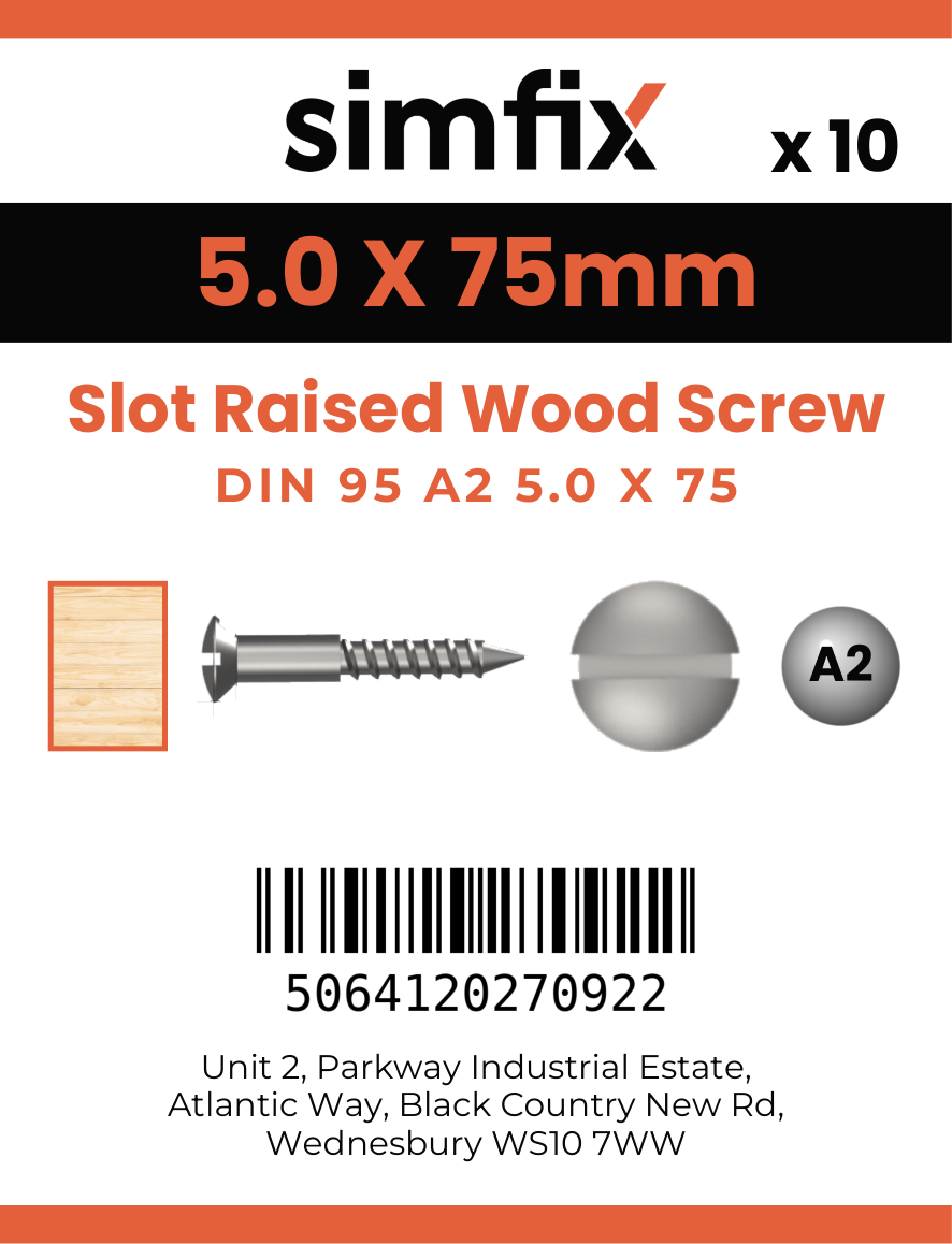 Simfix product label - 95A250075-D