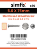 Simfix product label - 95A250075-D