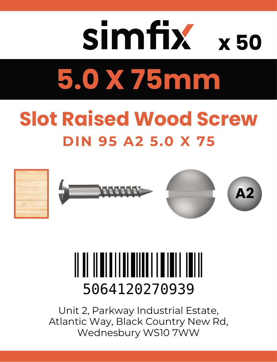 Simfix product label - 95A250075-T