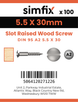 Simfix product label - 95A255030-D
