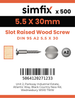Simfix product label - 95A255030-T