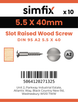 Simfix product label - 95A255040-D