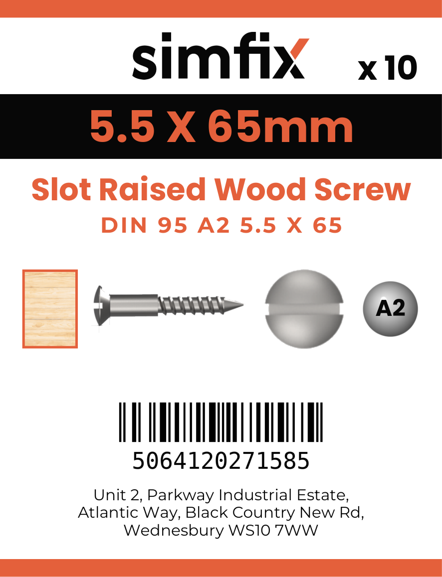 Simfix product label - 95A255065-D