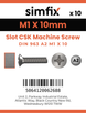 Simfix product label - 963A201010-D