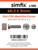 Simfix product label - 963A2012005-T