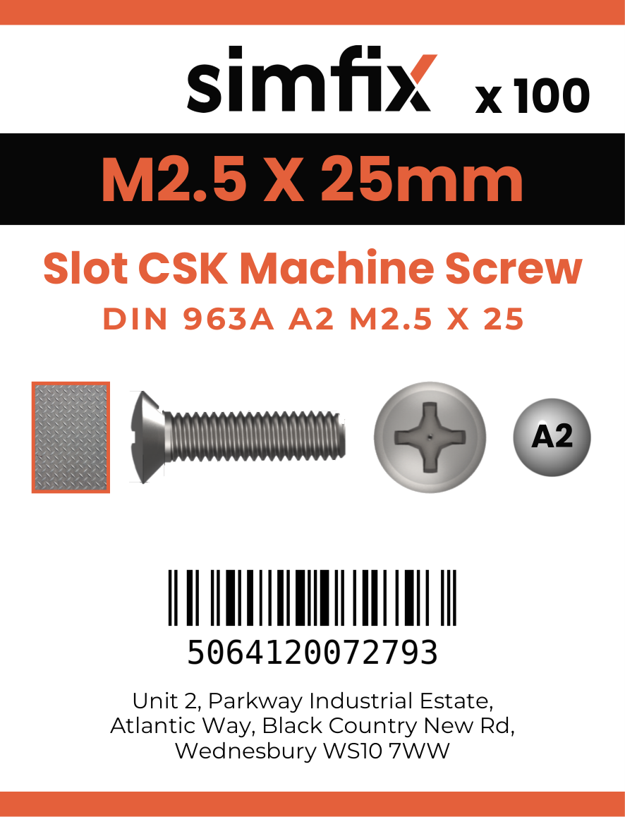 Simfix product label - 963A2025025-T