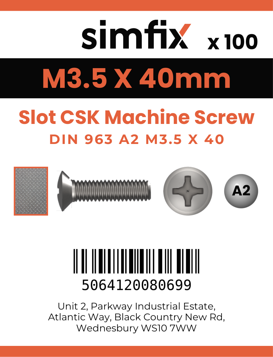 Simfix product label - 963A2035040-T