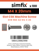 Simfix product label - 963A204020-T