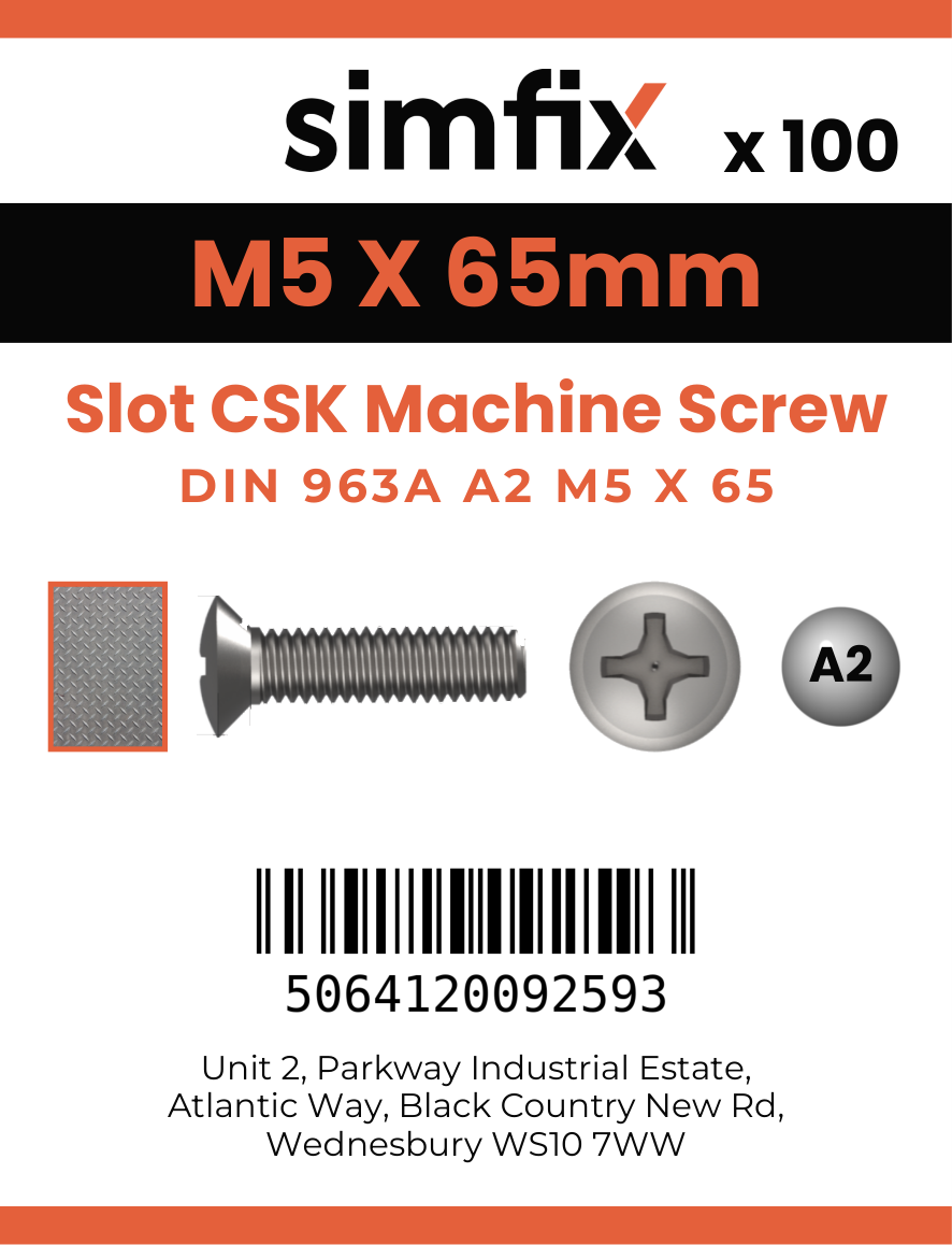 Simfix product label - 963A205065-T