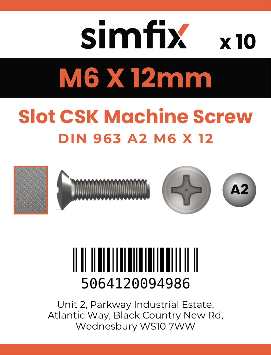 Simfix product label - 963A206012-D