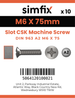Simfix product label - 963A206075-D