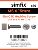 Simfix product label - 963A206075-D