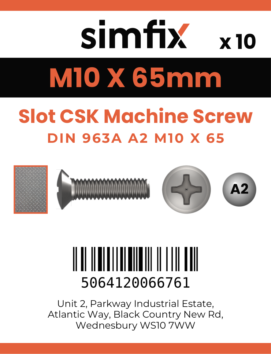 Simfix product label - 963A210065-D