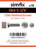 Simfix product label - 963A22BA010-D