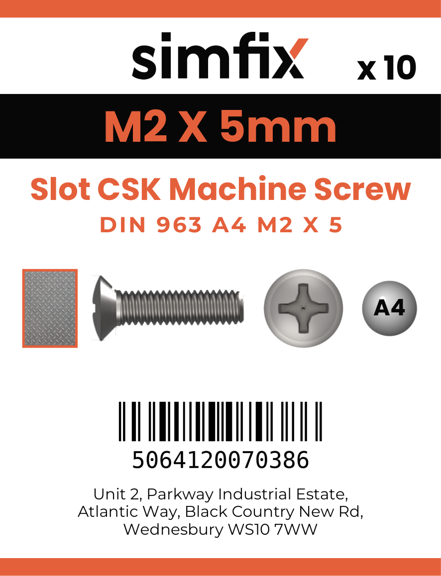 Simfix product label - 963A402005-D