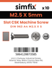 Simfix product label - 963A4025005-D