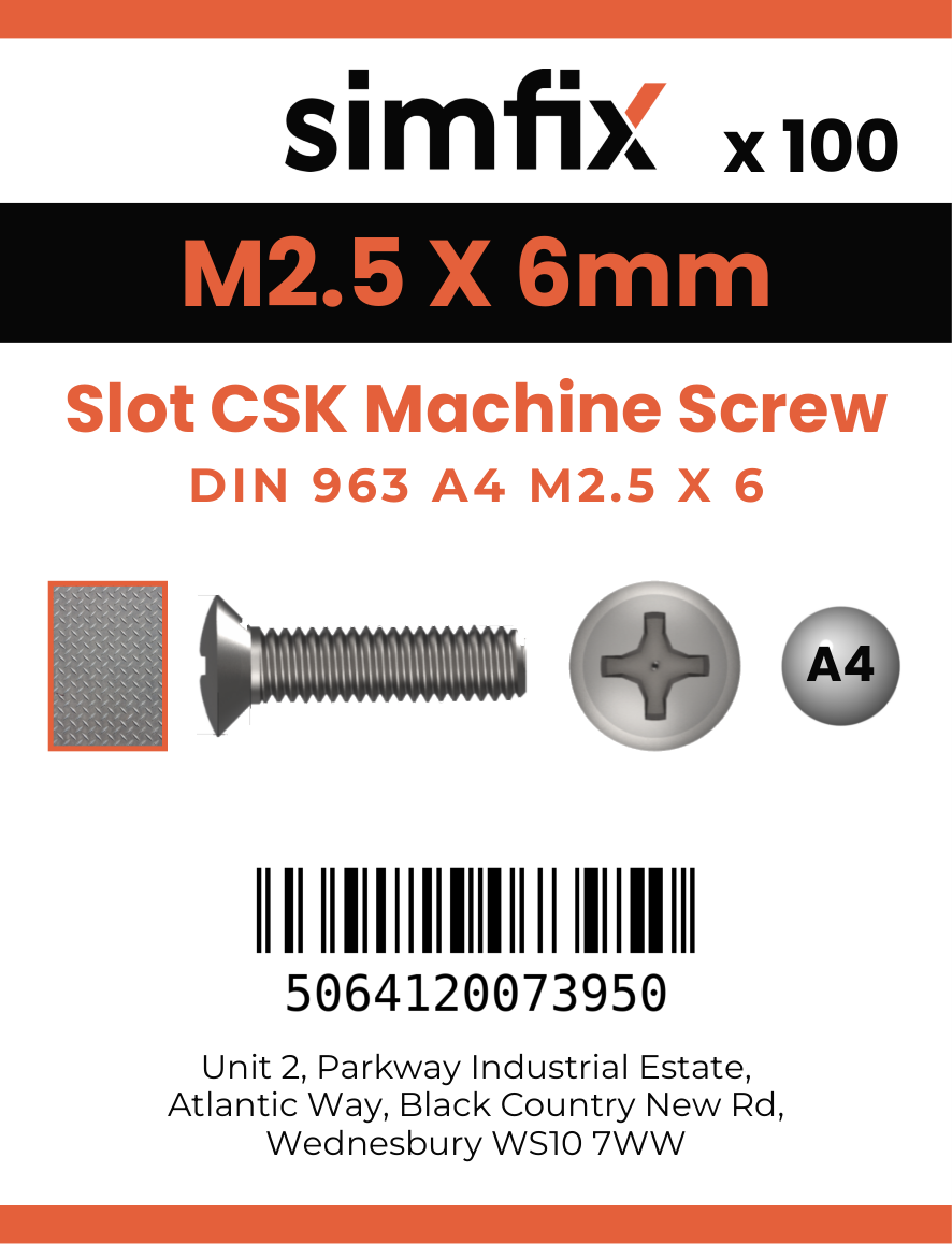 Simfix product label - 963A4025006-T