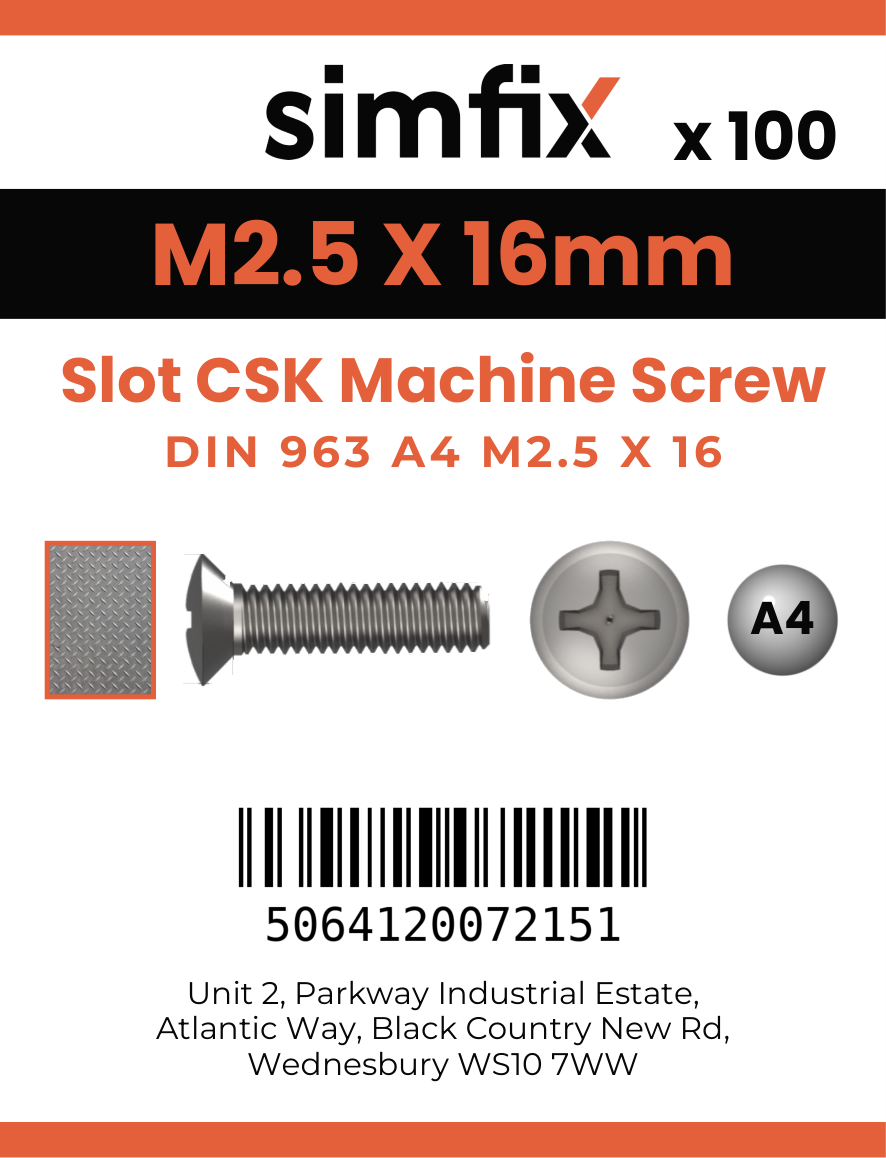 Simfix product label - 963A4025016-T