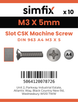 Simfix product label - 963A403005-D