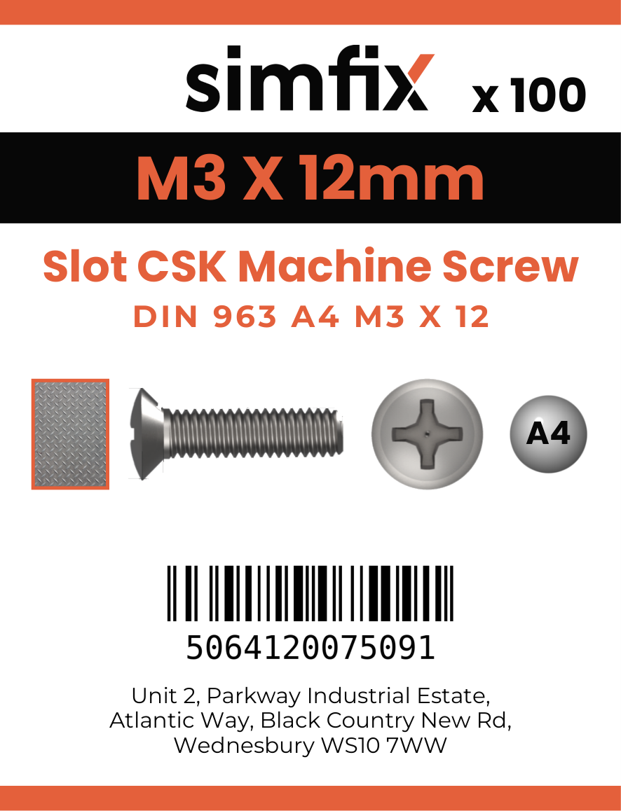 Simfix product label - 963A403012-T