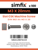 Simfix product label - 963A403020-T