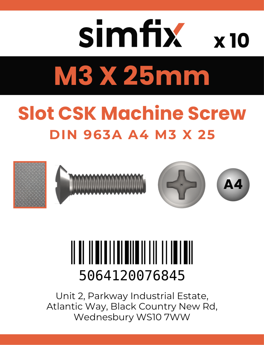 Simfix product label - 963A403025-D
