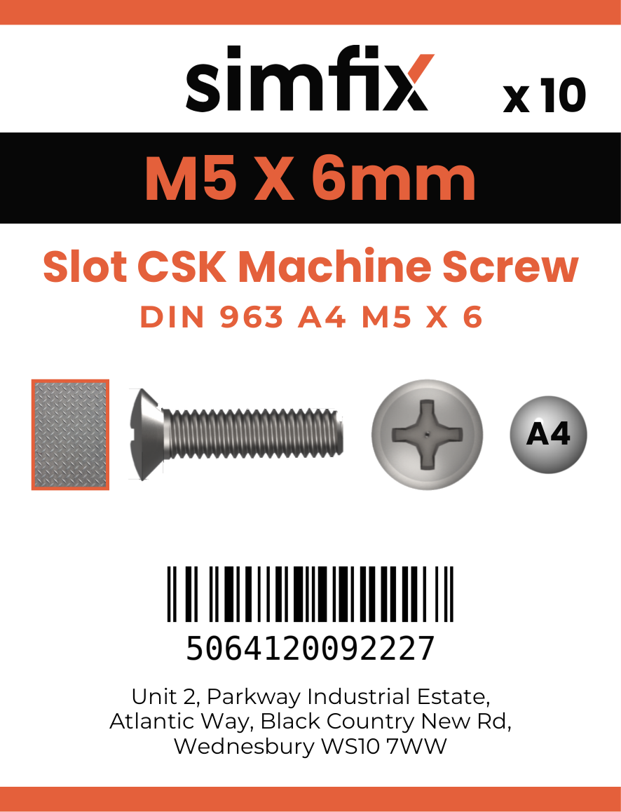 Simfix product label - 963A405006-D