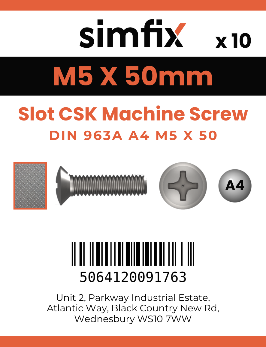 Simfix product label - 963A405050-D