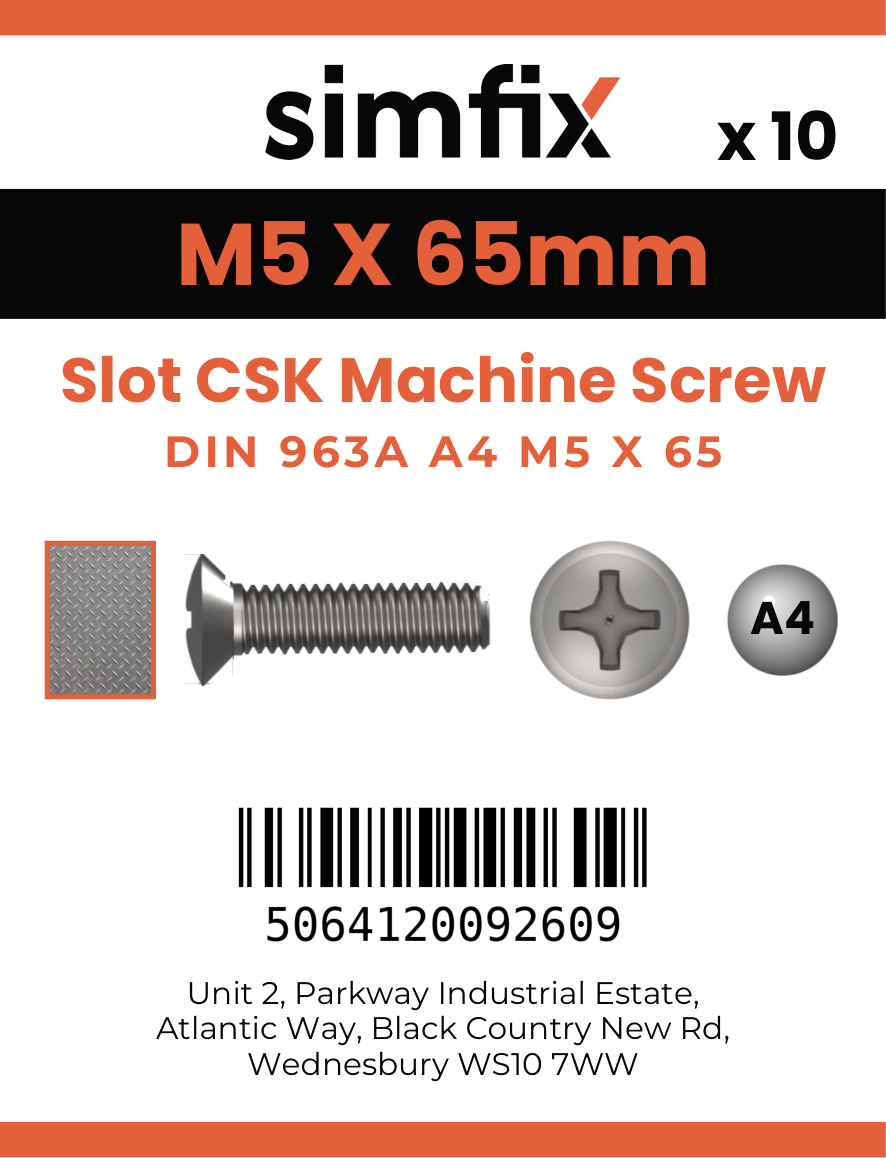 Simfix product label - 963A405065-D