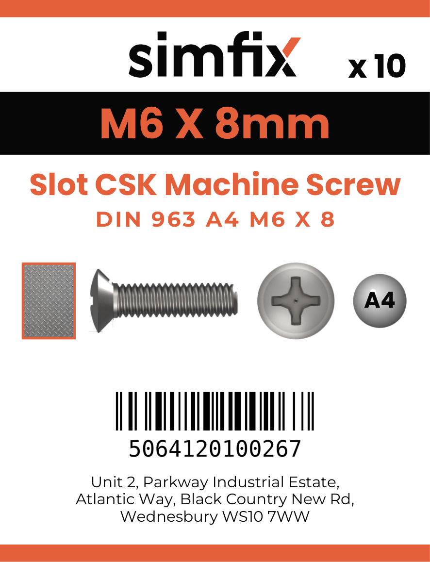 Simfix product label - 963A406008-D