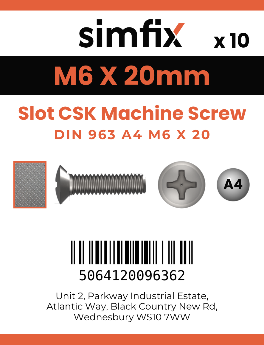 Simfix product label - 963A406020-D