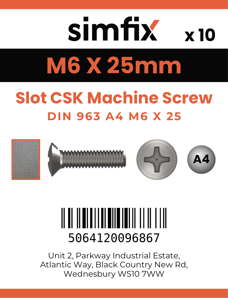 Simfix product label - 963A406025-D