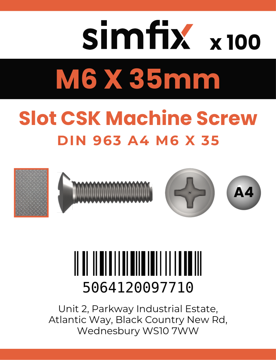 Simfix product label - 963A406035-T
