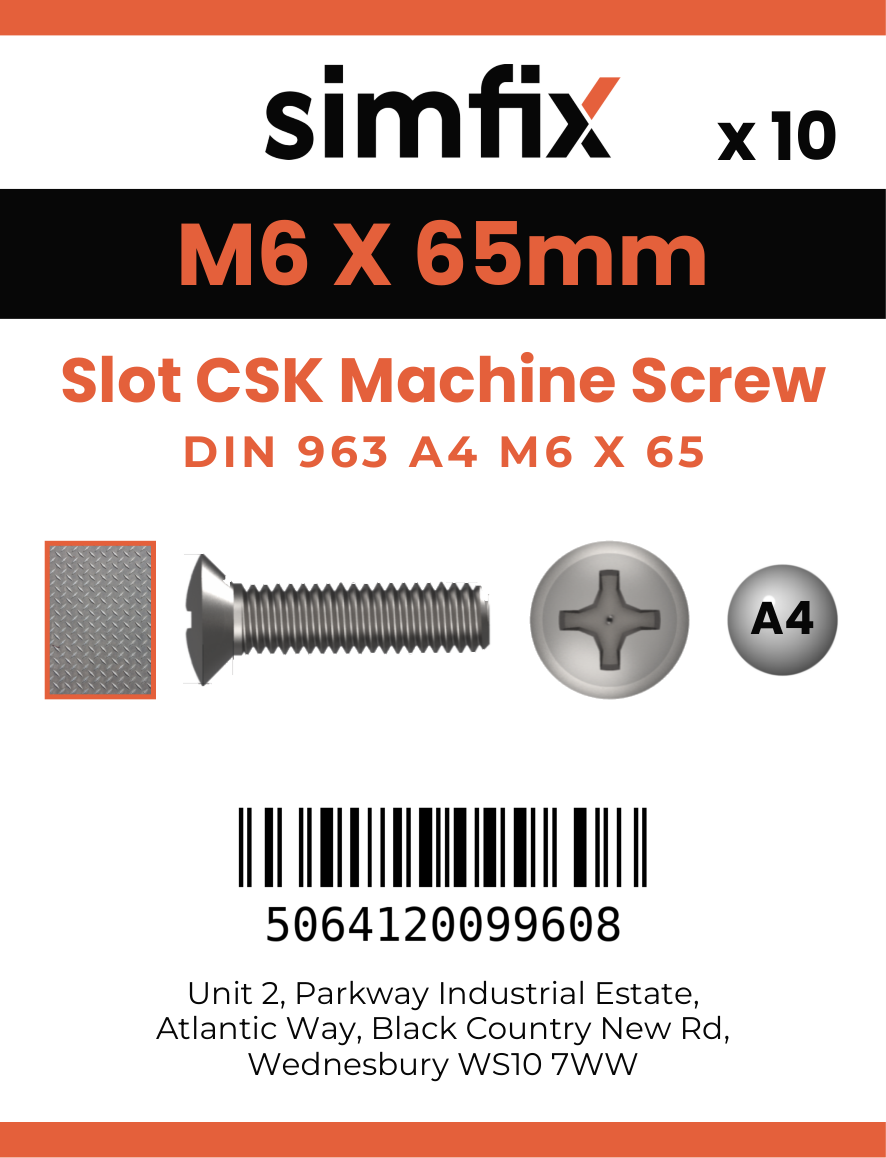 Simfix product label - 963A406065-D