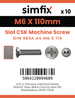 Simfix product label - 963A406110-D