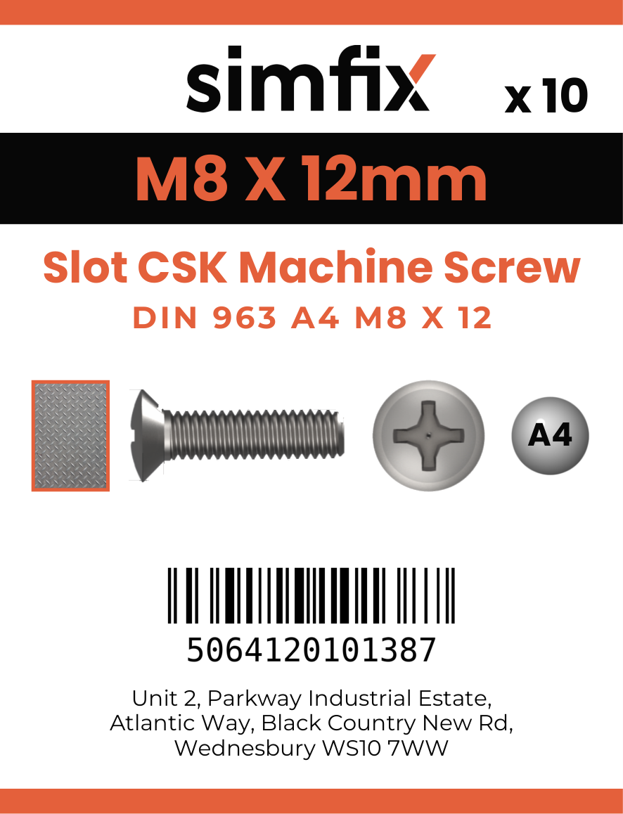 Simfix product label - 963A408012-D