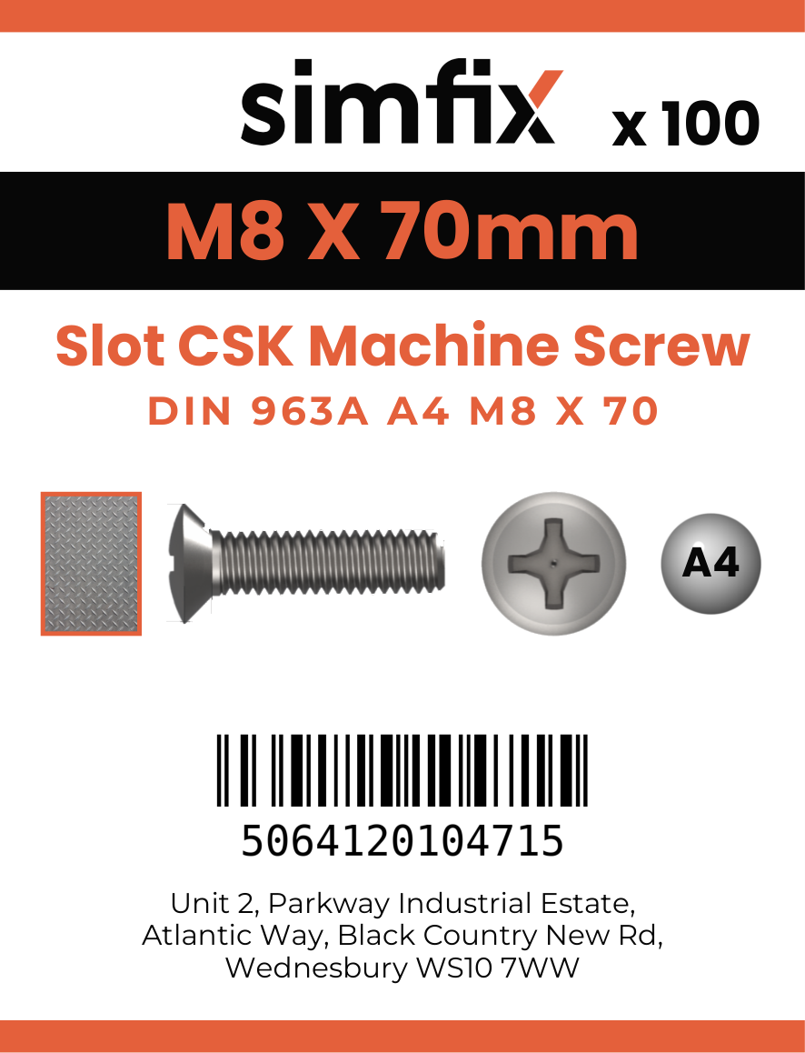 Simfix product label - 963A408070-T